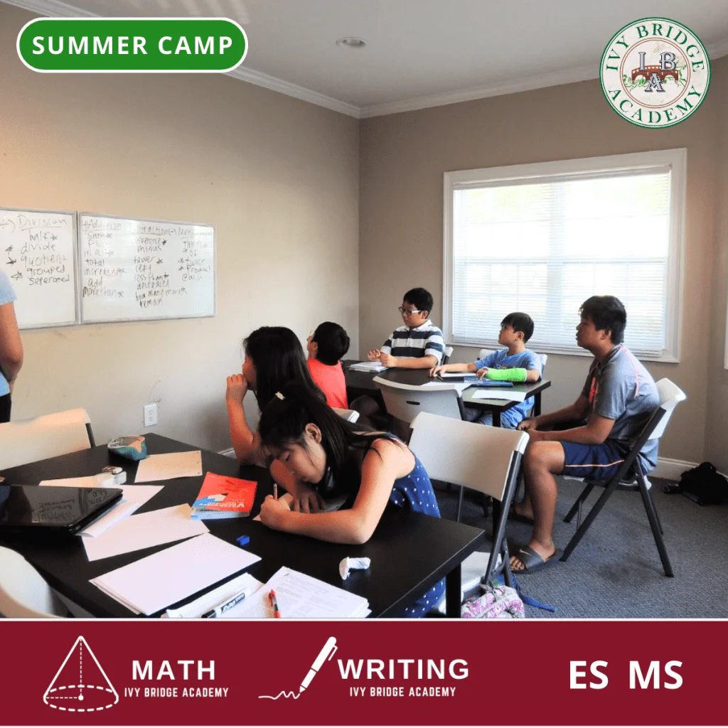2025 summer camp math writing ivy bridge academy